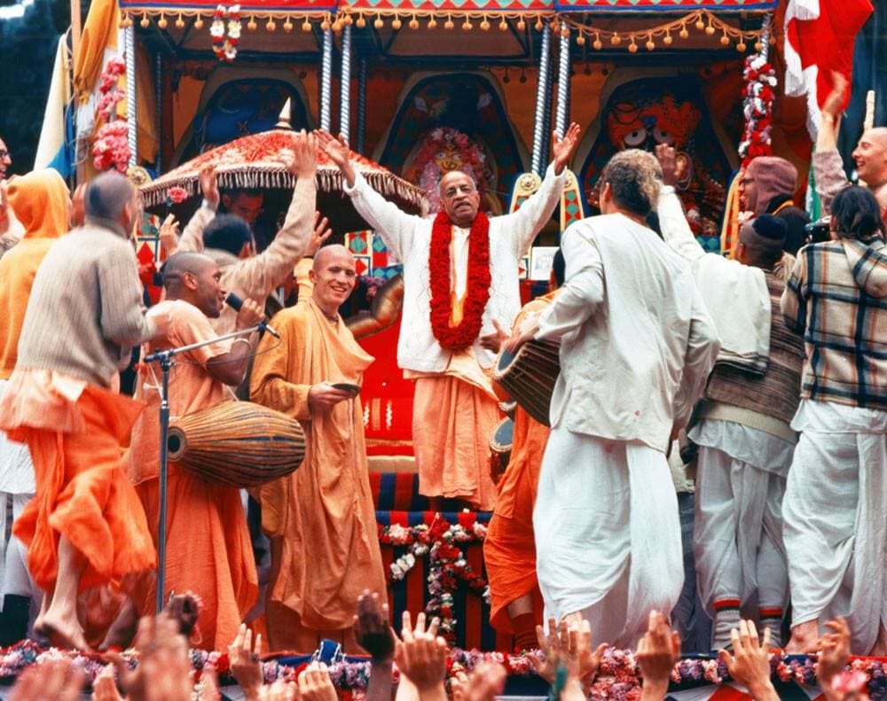 Prabhupada at Temple